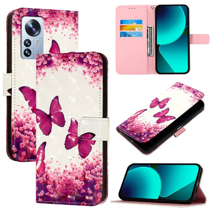 3D Painting Horizontal Flip Leather Phone Case, For Xiaomi 12 Pro / 12S Pro, For Xiaomi 12 / 12X / 12S, For Xiaomi Poco X4 NFC