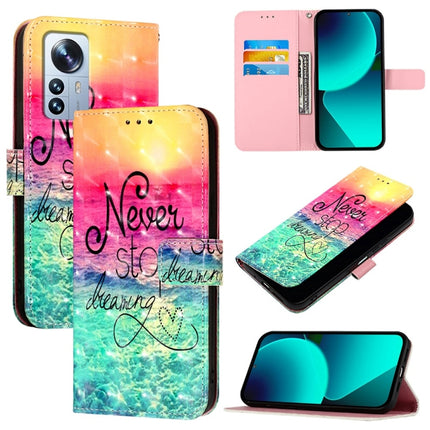 3D Painting Horizontal Flip Leather Phone Case, For Xiaomi 12 Pro / 12S Pro, For Xiaomi 12 / 12X / 12S, For Xiaomi Poco X4 NFC