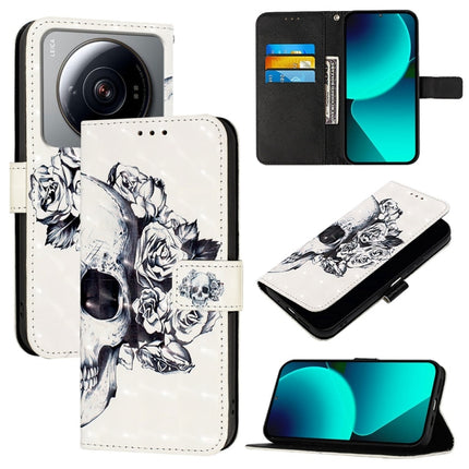 3D Painting Horizontal Flip Leather Phone Case, For Xiaomi 13 Pro, For Xiaomi 13, For Xiaomi 12S Ultra