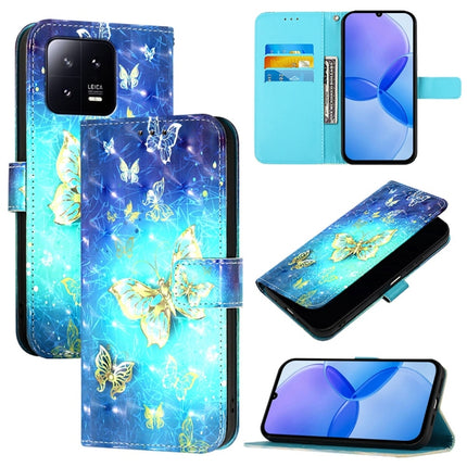 3D Painting Horizontal Flip Leather Phone Case, For Xiaomi 13 Pro, For Xiaomi 13, For Xiaomi 12S Ultra