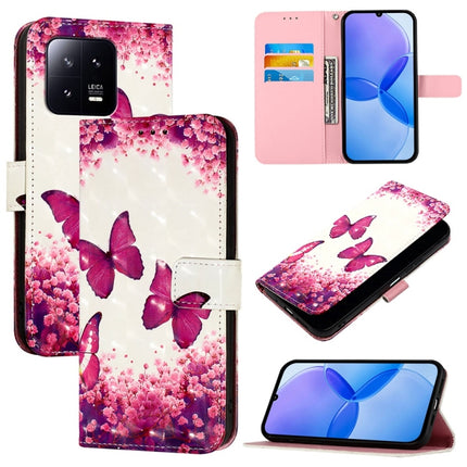 3D Painting Horizontal Flip Leather Phone Case, For Xiaomi 13 Pro, For Xiaomi 13, For Xiaomi 12S Ultra