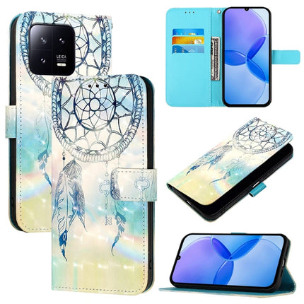 3D Painting Horizontal Flip Leather Phone Case, For Xiaomi 13 Pro, For Xiaomi 13, For Xiaomi 12S Ultra