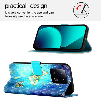 3D Painting Horizontal Flip Leather Phone Case, For Xiaomi 13 Pro, For Xiaomi 13, For Xiaomi 12S Ultra