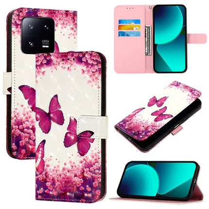 3D Painting Horizontal Flip Leather Phone Case, For Xiaomi 13 Pro, For Xiaomi 13, For Xiaomi 12S Ultra
