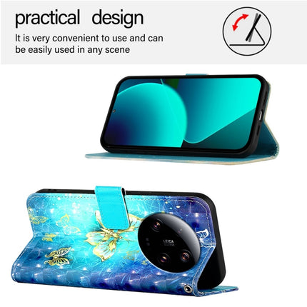 3D Painting Horizontal Flip Leather Phone Case, For Xiaomi 13 Ultra, For Xiaomi Civi 3, For Xiaomi 13 Lite / Civi 2