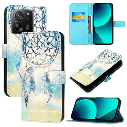 3D Painting Horizontal Flip Leather Phone Case, For Xiaomi 14 Pro, For Xiaomi 14, For Xiaomi 13T Global / 13T Pro Global