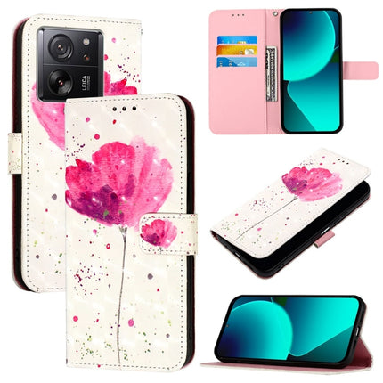 3D Painting Horizontal Flip Leather Phone Case, For Xiaomi 14 Pro, For Xiaomi 14, For Xiaomi 13T Global / 13T Pro Global