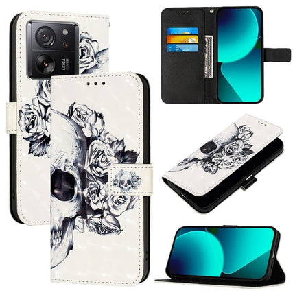 3D Painting Horizontal Flip Leather Phone Case, For Xiaomi 14 Pro, For Xiaomi 14, For Xiaomi 13T Global / 13T Pro Global