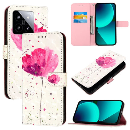 3D Painting Horizontal Flip Leather Phone Case, For Xiaomi 14 Pro, For Xiaomi 14, For Xiaomi 13T Global / 13T Pro Global