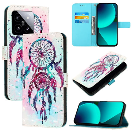 3D Painting Horizontal Flip Leather Phone Case, For Xiaomi 14 Pro, For Xiaomi 14, For Xiaomi 13T Global / 13T Pro Global