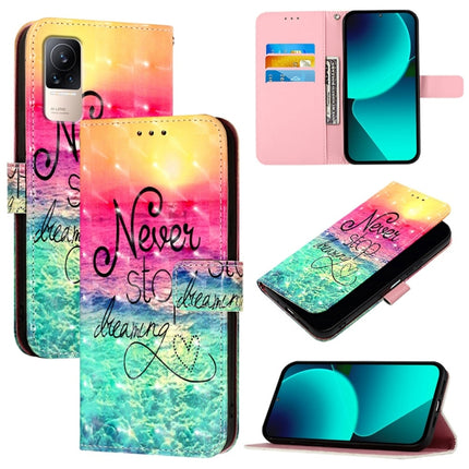 3D Painting Horizontal Flip Leather Phone Case, For Xiaomi 12 Lite, For Xiaomi Civi 1S, For Xiaomi Poco X3 GT