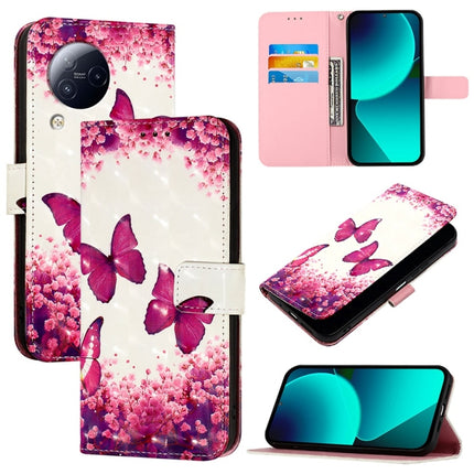3D Painting Horizontal Flip Leather Phone Case, For Xiaomi 13 Ultra, For Xiaomi Civi 3, For Xiaomi 13 Lite / Civi 2