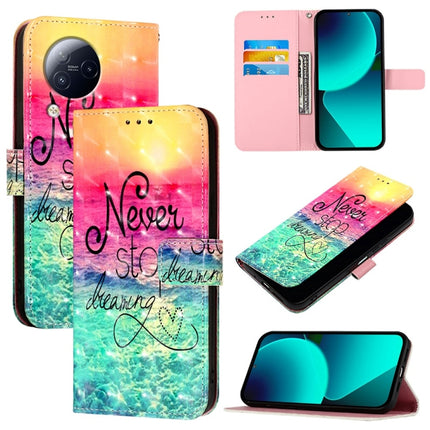 3D Painting Horizontal Flip Leather Phone Case, For Xiaomi 13 Ultra, For Xiaomi Civi 3, For Xiaomi 13 Lite / Civi 2