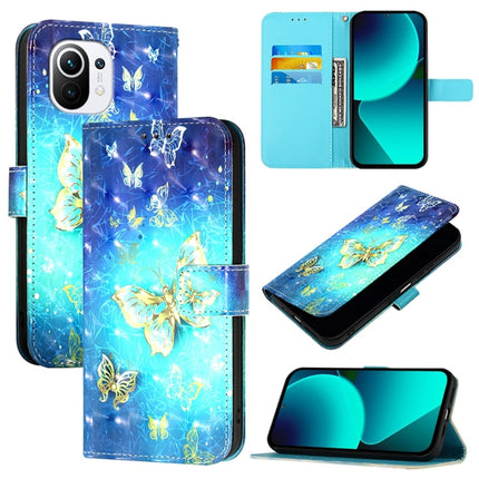 3D Painting Horizontal Flip Leather Phone Case, For Xiaomi Mi 11 Ultra, For Xiaomi Mi 11, For Xiaomi Mi 10T 5G / Mi 10T Pro 5G