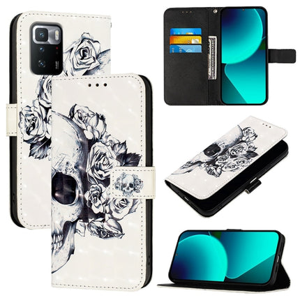 3D Painting Horizontal Flip Leather Phone Case, For Xiaomi 12 Lite, For Xiaomi Civi 1S, For Xiaomi Poco X3 GT