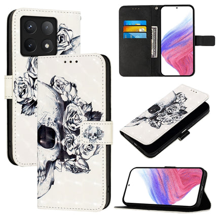 3D Painting Horizontal Flip Leather Phone Case, For Xiaomi Poco M7 Pro 5G, For Xiaomi 14T Pro, For Xiaomi 14T