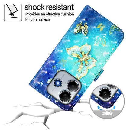 3D Painting Horizontal Flip Leather Phone Case, For Xiaomi Poco M7 Pro 5G, For Xiaomi 14T Pro, For Xiaomi 14T
