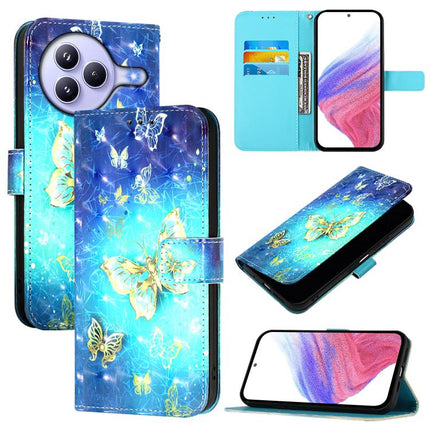 3D Painting Horizontal Flip Leather Phone Case, For Xiaomi 15T Pro, For Xiaomi 15T, For Xiaomi Civi 5 Pro