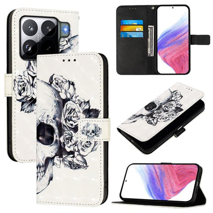 3D Painting Horizontal Flip Leather Phone Case, For Xiaomi 15S Pro, For Xiaomi Poco X7 5G, For Xiaomi Poco X7 Pro 5G