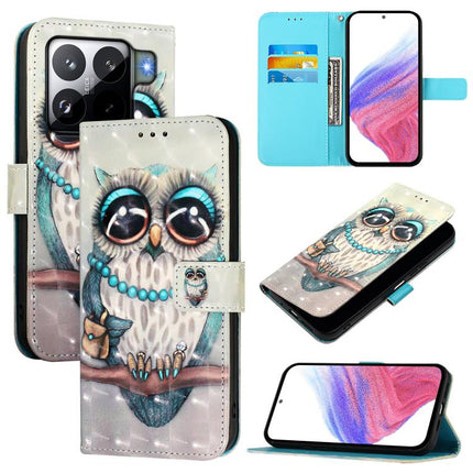 3D Painting Horizontal Flip Leather Phone Case, For Xiaomi 15S Pro, For Xiaomi Poco X7 5G, For Xiaomi Poco X7 Pro 5G