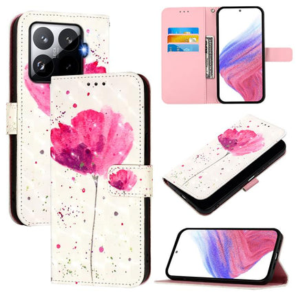 3D Painting Horizontal Flip Leather Phone Case, For Xiaomi 15T Pro, For Xiaomi 15T, For Xiaomi Civi 5 Pro
