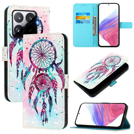 3D Painting Horizontal Flip Leather Phone Case, For Xiaomi 15T Pro, For Xiaomi 15T, For Xiaomi Civi 5 Pro