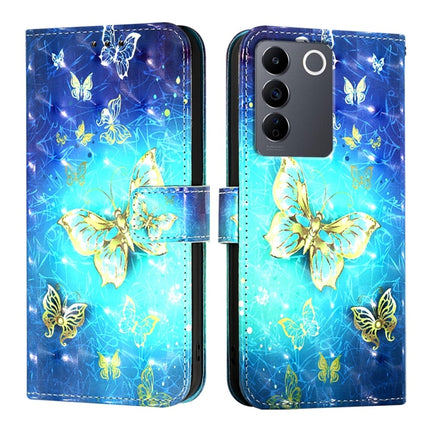 3D Painting Horizontal Flip Leather Phone Case, For vivo V27 Global / V27 Pro Global, For vivo V27e 4G Global / T2 4G Global, For vivo Y02s / Y16 / Y35 5G