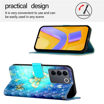 3D Painting Horizontal Flip Leather Phone Case, For vivo V27 Global / V27 Pro Global, For vivo V27e 4G Global / T2 4G Global, For vivo Y02s / Y16 / Y35 5G