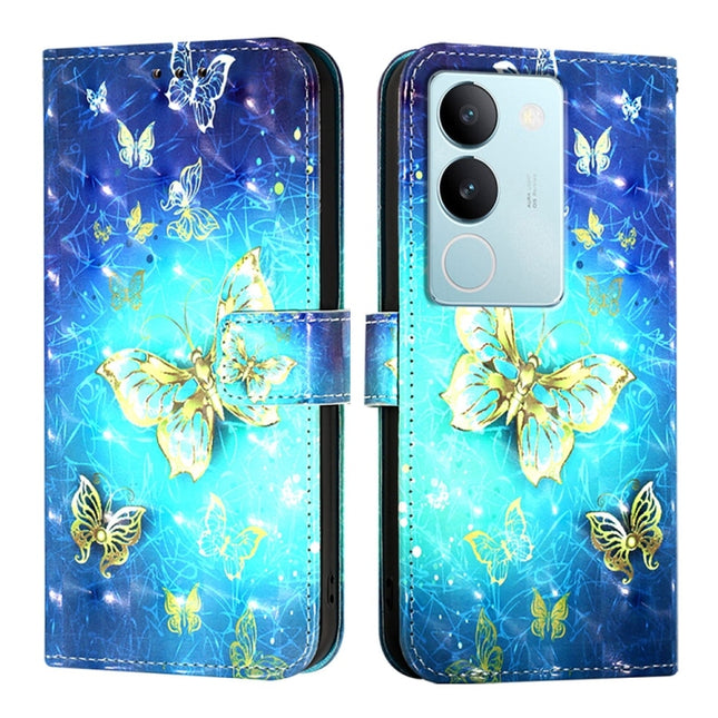 3D Painting Horizontal Flip Leather Phone Case, For vivo V29 5G Global / V29 Pro, For vivo Y17s 4G Global / 5G India, For vivo Y02 / Y02A / Y02t / Y11 2023