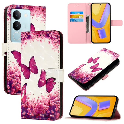 3D Painting Horizontal Flip Leather Phone Case, For vivo V29 5G Global / V29 Pro, For vivo Y17s 4G Global / 5G India, For vivo Y02 / Y02A / Y02t / Y11 2023
