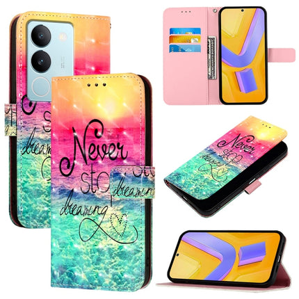 3D Painting Horizontal Flip Leather Phone Case, For vivo V29 5G Global / V29 Pro, For vivo Y17s 4G Global / 5G India, For vivo Y02 / Y02A / Y02t / Y11 2023
