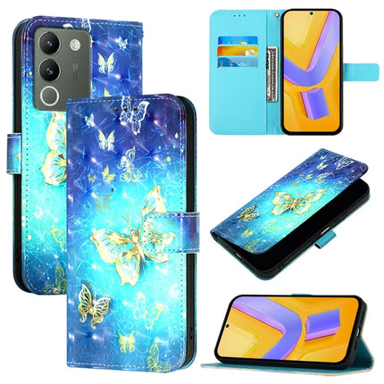 3D Painting Horizontal Flip Leather Phone Case, For vivo Y100 5G IDN / Y200e 5G Global, For vivo V30 5G Global / V30 Pro 5G Global, For vivo V29e / Y200 / V30 Lite 5G Global
