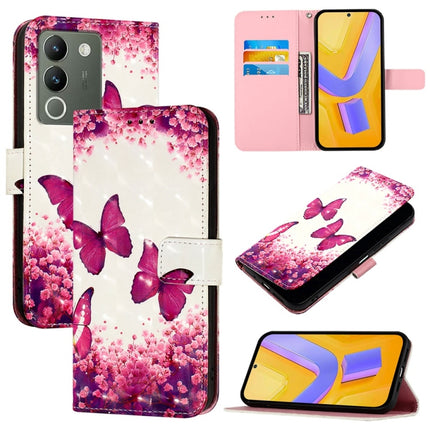 3D Painting Horizontal Flip Leather Phone Case, For vivo Y100 5G IDN / Y200e 5G Global, For vivo V30 5G Global / V30 Pro 5G Global, For vivo V29e / Y200 / V30 Lite 5G Global