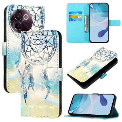3D Painting Horizontal Flip Leather Phone Case, For vivo X100s, For vivo Y38, For vivo V30e Global
