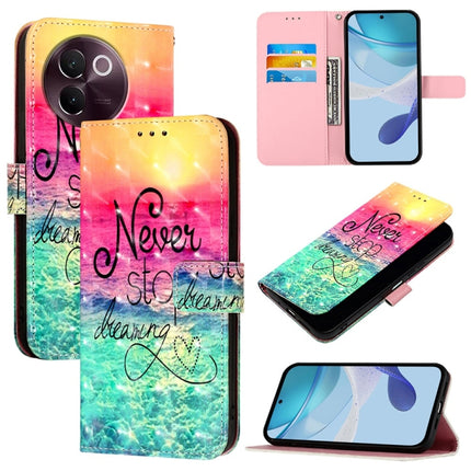 3D Painting Horizontal Flip Leather Phone Case, For vivo X100s, For vivo Y38, For vivo V30e Global