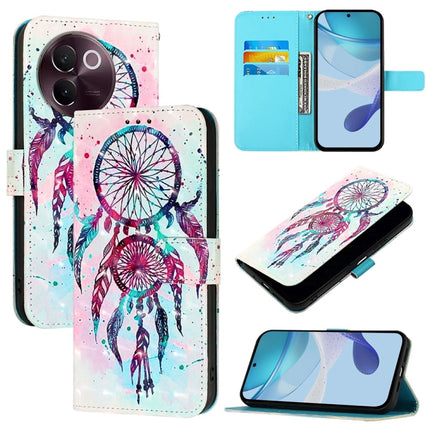 3D Painting Horizontal Flip Leather Phone Case, For vivo X100s, For vivo Y38, For vivo V30e Global