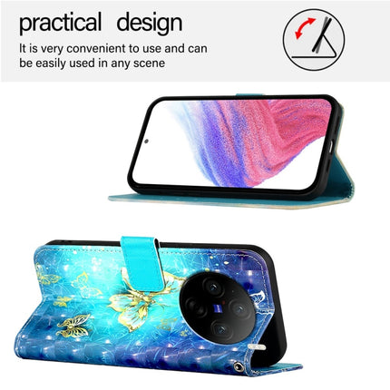 3D Painting Horizontal Flip Leather Phone Case, For vivo X100 Pro, For vivo X100, For vivo Y36 4G / 5G Global / Y36 4G India