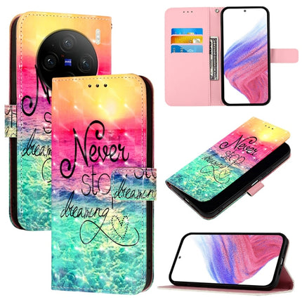 3D Painting Horizontal Flip Leather Phone Case, For vivo X100 Pro, For vivo X100, For vivo Y36 4G / 5G Global / Y36 4G India