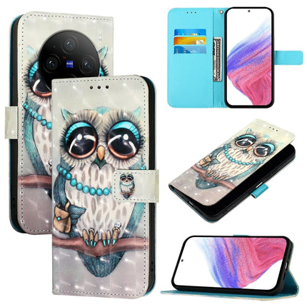 3D Painting Horizontal Flip Leather Phone Case, For vivo X100 Pro, For vivo X100, For vivo Y36 4G / 5G Global / Y36 4G India