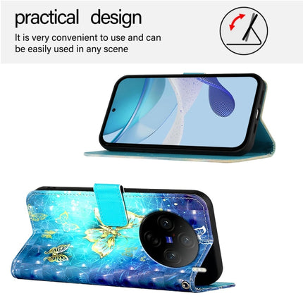 3D Painting Horizontal Flip Leather Phone Case, For vivo X100s, For vivo Y38, For vivo V30e Global