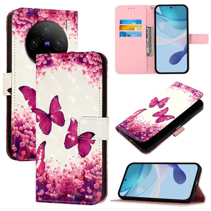 3D Painting Horizontal Flip Leather Phone Case, For vivo X100s, For vivo Y38, For vivo V30e Global
