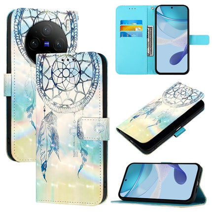 3D Painting Horizontal Flip Leather Phone Case, For vivo X100s, For vivo Y38, For vivo V30e Global