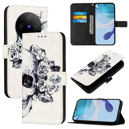 3D Painting Horizontal Flip Leather Phone Case, For vivo X100s, For vivo Y38, For vivo V30e Global