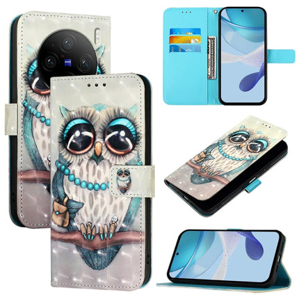 3D Painting Horizontal Flip Leather Phone Case, For vivo X100s, For vivo Y38, For vivo V30e Global