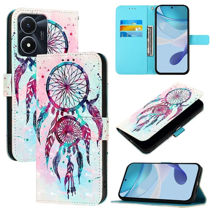 3D Painting Horizontal Flip Leather Phone Case, For vivo V27 Global / V27 Pro Global, For vivo V27e 4G Global / T2 4G Global, For vivo Y02s / Y16 / Y35 5G