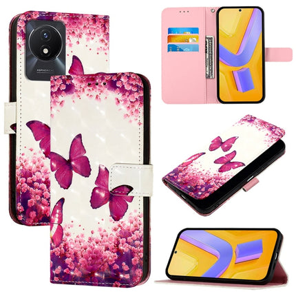 3D Painting Horizontal Flip Leather Phone Case, For vivo V29 5G Global / V29 Pro, For vivo Y17s 4G Global / 5G India, For vivo Y02 / Y02A / Y02t / Y11 2023