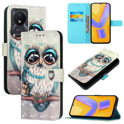 3D Painting Horizontal Flip Leather Phone Case, For vivo V29 5G Global / V29 Pro, For vivo Y17s 4G Global / 5G India, For vivo Y02 / Y02A / Y02t / Y11 2023