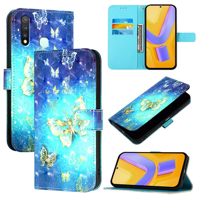3D Painting Horizontal Flip Leather Phone Case, For vivo Y19 / U3 / Y5s / Z5i / U20, For vivo Y17 / Y15 / Y12 / Y11, For vivo Y27 4G Global