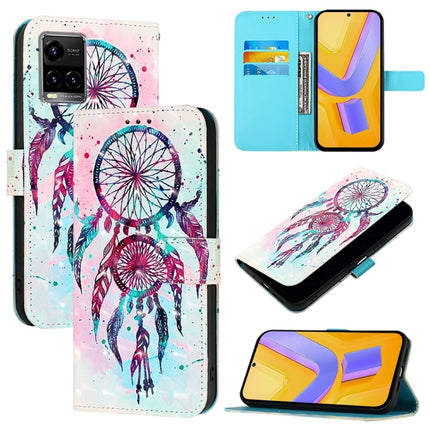 3D Painting Horizontal Flip Leather Phone Case, For vivo Y77 5G Global, For vivo S10e 5G / V23e 4G / 5G / Y75 4G, For vivo Y33s 4G Global / Y21 / Y21s / Y21t