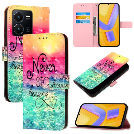 3D Painting Horizontal Flip Leather Phone Case, For vivo Y72 5G / iQOO Z3 5G / Y52 5G, For vivo Y35 4G / Y22 / Y22s / Y77 Global, For vivo Y55 5G Global / Y55s 5G 2023